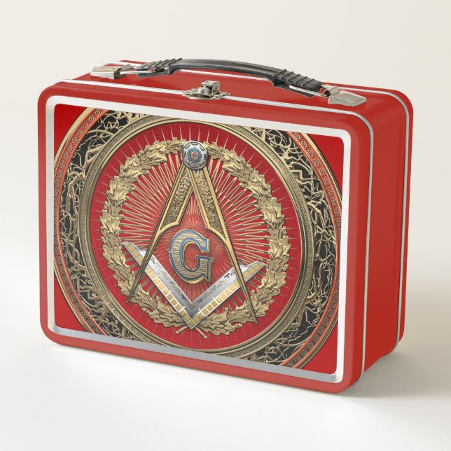 [500] Master Mason - Gold Square & Compass (Anverso)