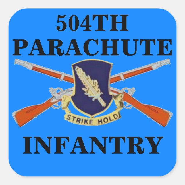 504º PEGATINA DE LA INFANTERÍA PARACHUTA (Anverso)