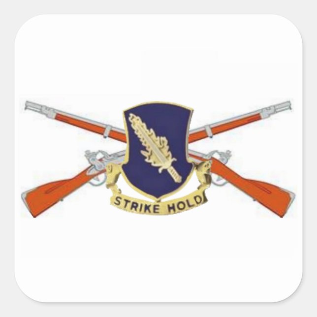 504TH PEGATINAS de los RIFLES de la INFANTERÍA (Anverso)