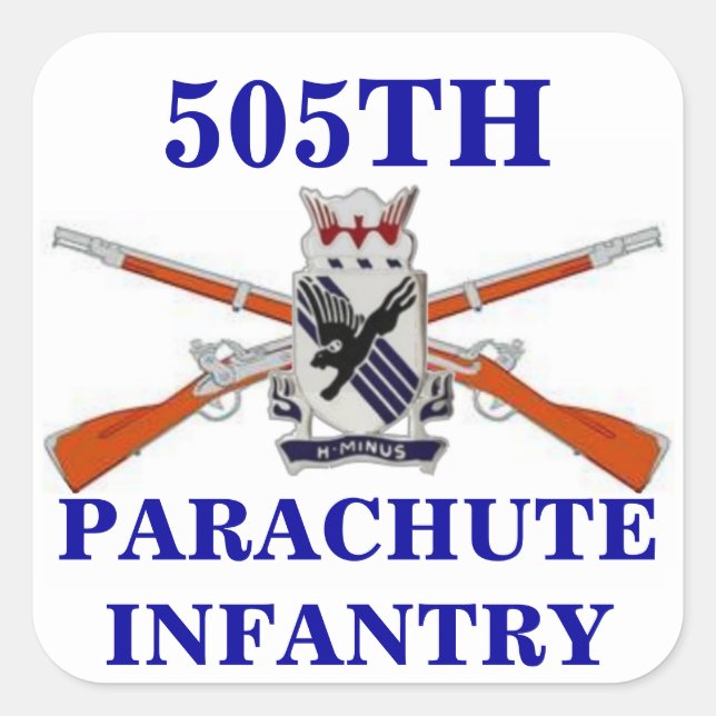 505º PEGATINAS DE LA INFANTERÍA PARACHUTA (Anverso)