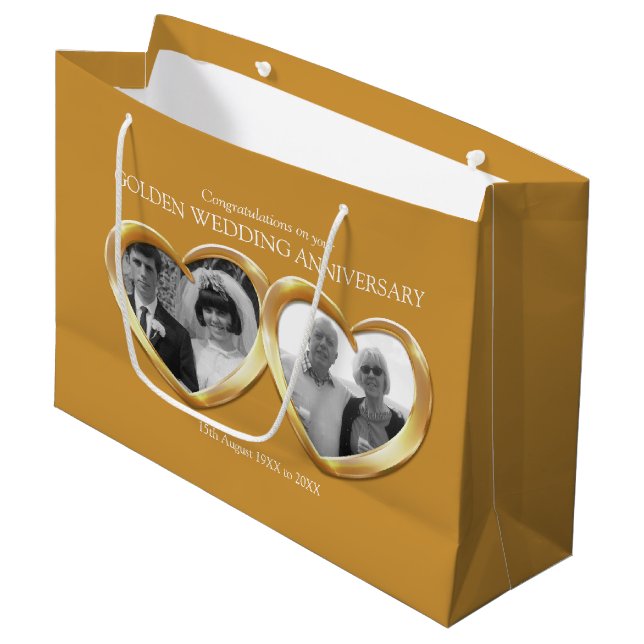 50.ª bolsa de regalo para el aniversario del boda  (Angulo Anverso)