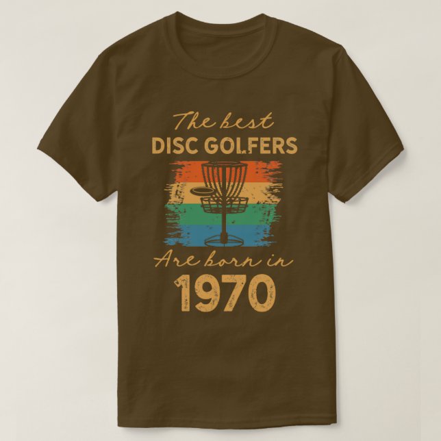 50.ª camiseta de golf de disco de cumpleaños con 5 (Diseño del anverso)
