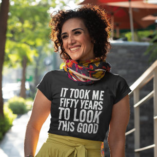 50.ª CINCUENTA CAMISETAS DE CUMPLEAÑOS EN NEGRO