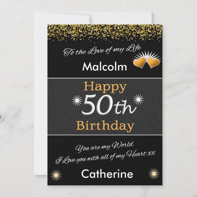 50.ª cosecha de la tarjeta de cumpleaños de Mans (Anverso)