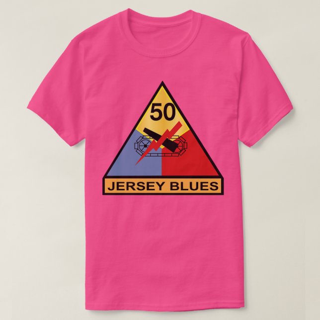 50.ª División Amorada Blues de Jersey con Txt X (Diseño del anverso)