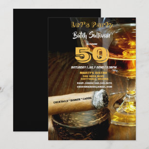 50.ª fiesta de cumpleaños, cócteles e invitaciones