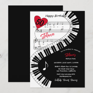 50.ª fiesta de cumpleaños, música de piano-clavos,