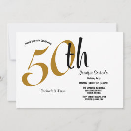 50.ª Fiesta de Cumpleaños, Tema de Oro y Negro