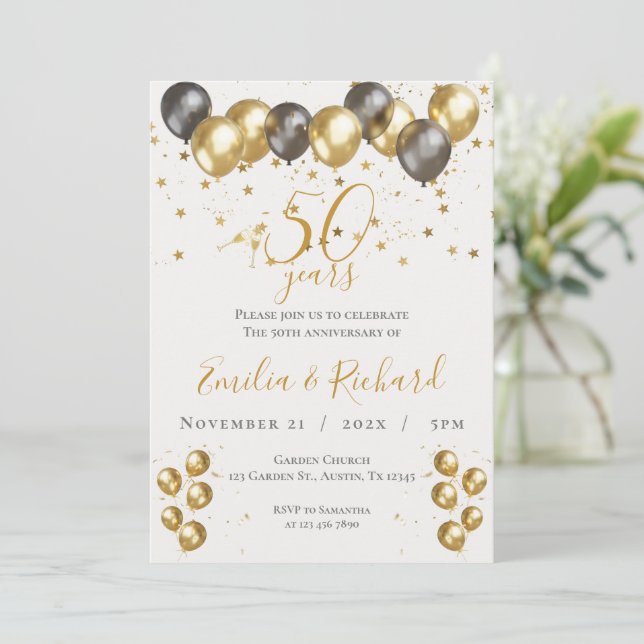 50.ª invitación (Anverso de pie)