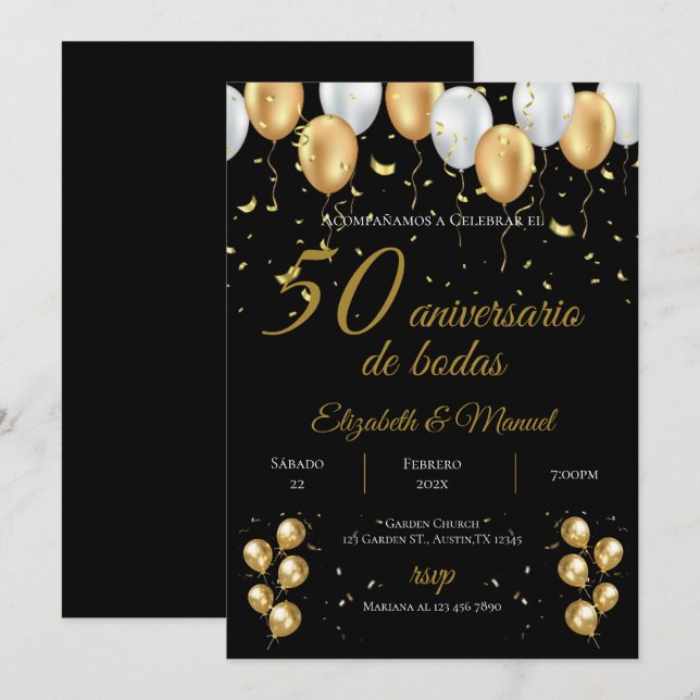 50.ª invitación (Anverso / Reverso)