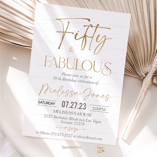 50.ª invitación a Brunch (50th birthday Invitation,Brunch Invitation,50th birthday invite,for her Adult Birthday,boho party bi)