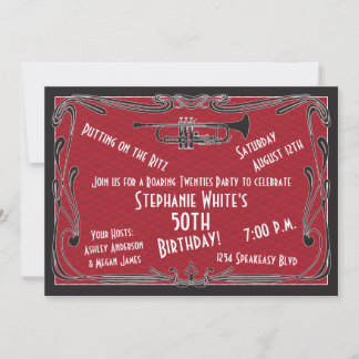 50.ª invitación a cumpleaños 20 ruidosos discursos