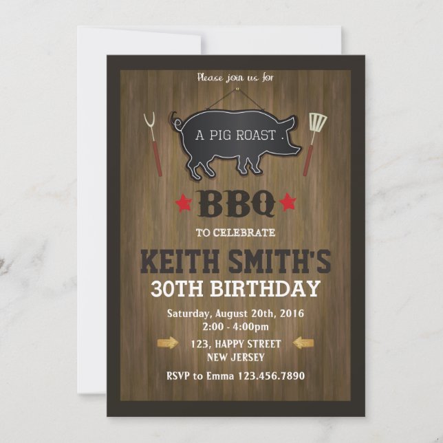 50.ª Invitación a Cumpleaños - Cualquier Edad (Anverso)