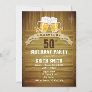 50.ª Invitación a Cumpleaños - Cualquier Edad