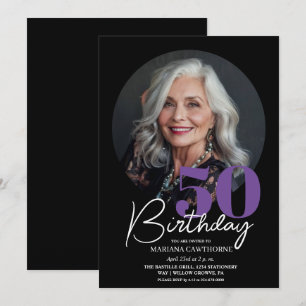 50.ª invitación a fiesta de cumpleaños. Foto 50.º