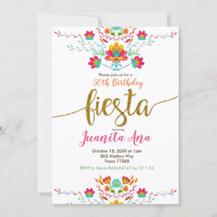 50.ª Invitación a Fiesta por cumpleaños sorpresa