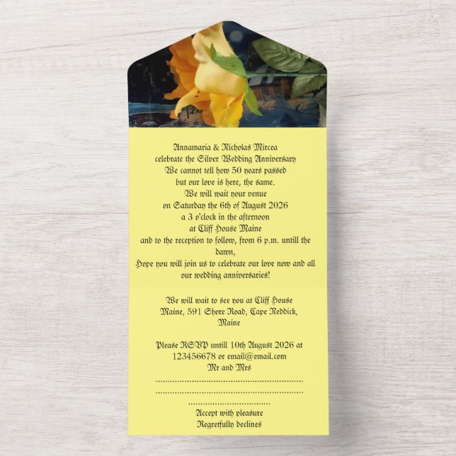 50.ª invitación a la boda (Interior)