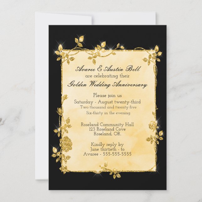 50.ª Invitación a la Boda de Oro (Anverso)