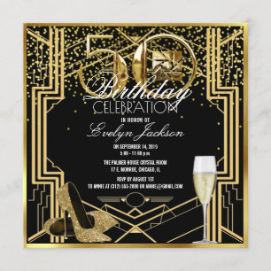 50.ª invitación a la celebración de cumpleaños