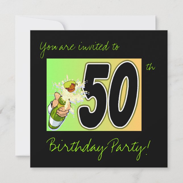 50.ª invitación a la fiesta de cumpleaños