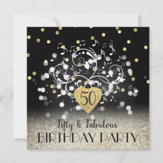 50.ª invitación a la fiesta de cumpleaños
