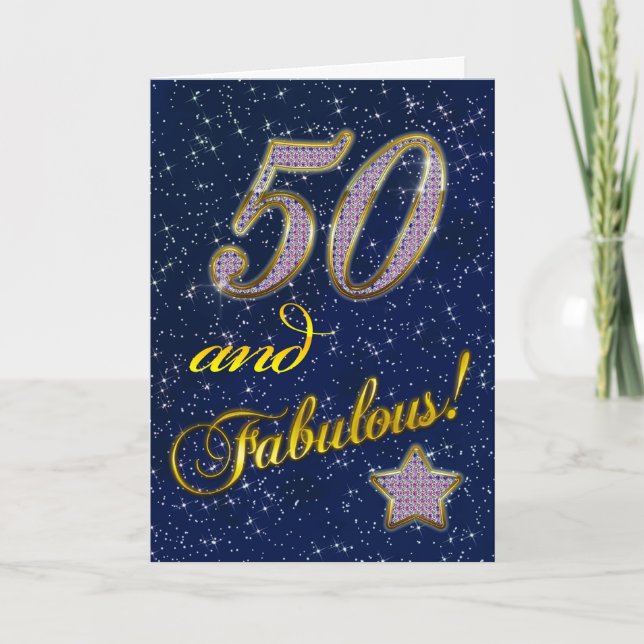 50.ª invitación a la fiesta de cumpleaños (Anverso)