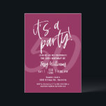 50.ª Invitación a la fiesta de cumpleaños<br><div class="desc">50.ª invitación a fiesta de cumpleaños rosada 50 Invitación a fiesta de cumpleaños</div>