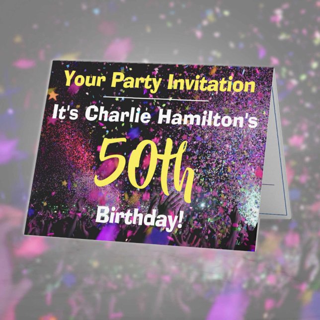 50.ª invitación a la fiesta de cumpleaños (Subido por el creador)