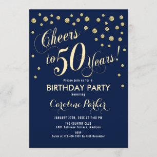 50.ª invitación a la fiesta de cumpleaños - Armada