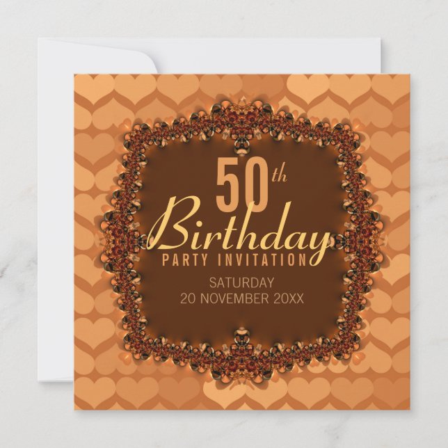 50.ª invitación a la fiesta de cumpleaños de Golde (Anverso)