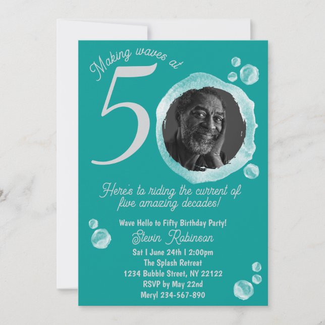 50.ª invitación a la fiesta de cumpleaños de las b (Anverso)