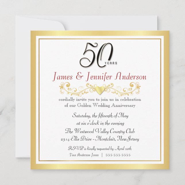 50.ª invitación a la fiesta del aniversario del Bo (Anverso)