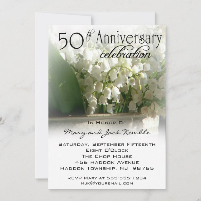 50.ª invitación a la fiesta del aniversario del Bo (Anverso)