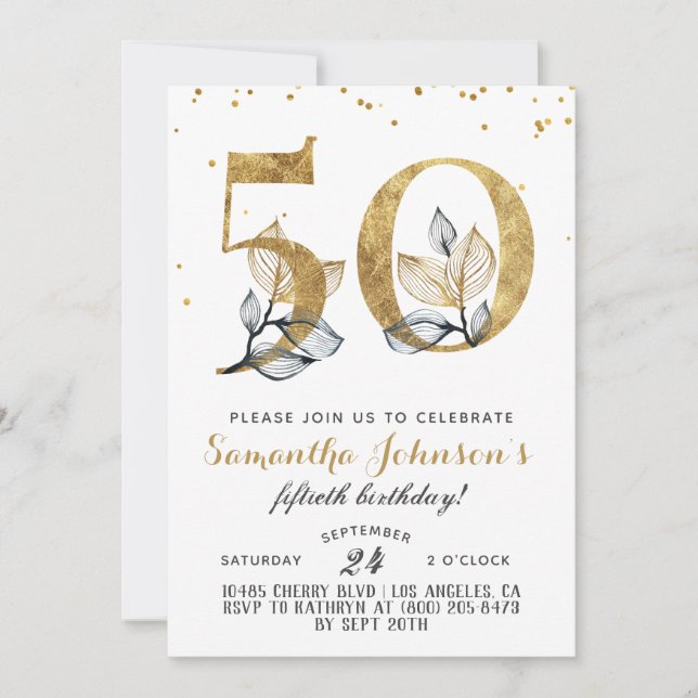 50.ª invitación a la floral de oro (Anverso)