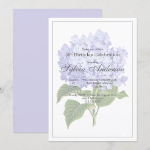 50.ª Invitación a la hidrangea botánica de cumplea