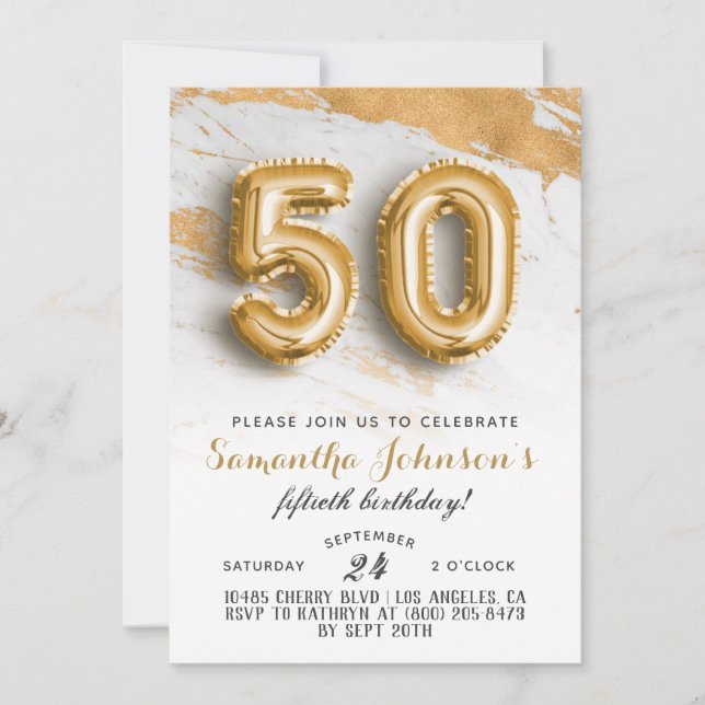 50.ª Invitación a la Mármol de Oro (Anverso)