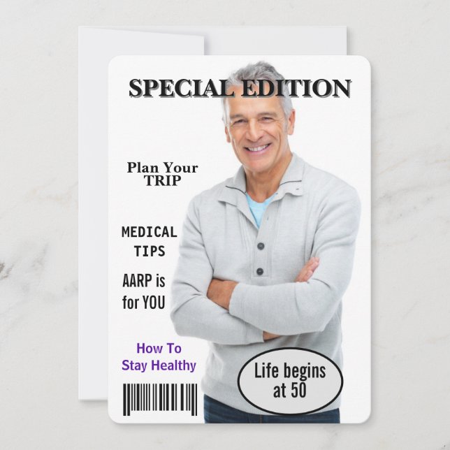 50.ª Invitación a la portada de la revista Birthda (Anverso)