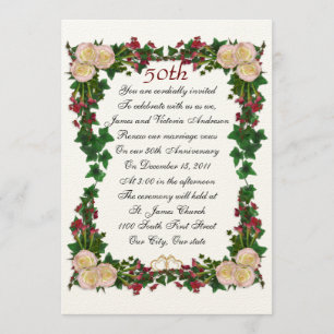 50.ª invitación a renovar el juramento de aniversa