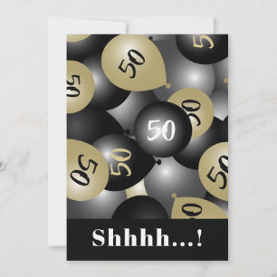 50.ª invitación a un globo de oro negro