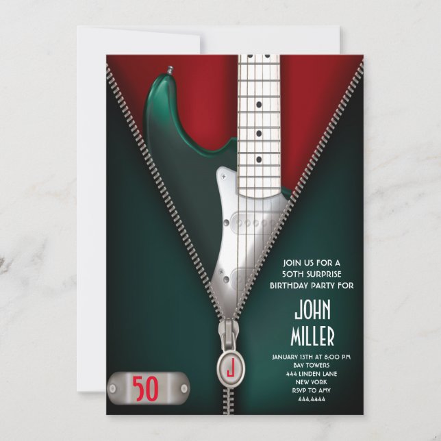 50.ª invitación a una estrella de rock de guitarra (Anverso)