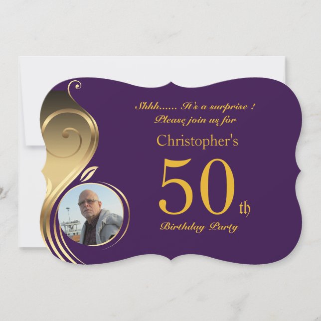 50.ª, Invitación al cumpleaños Cualquier edad, fot (Anverso)