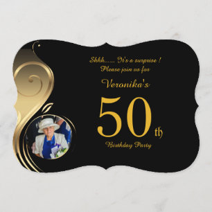 50.ª, Invitación al cumpleaños Mujer Cualquier eda
