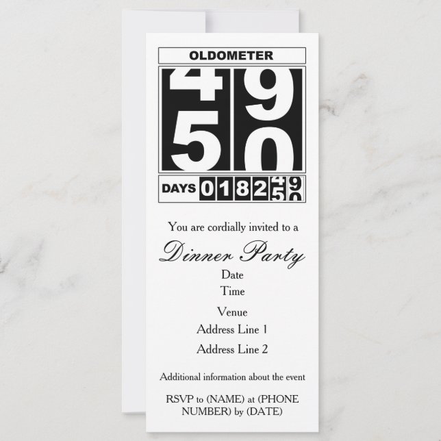 50.ª Invitación al Oldometer (Anverso)