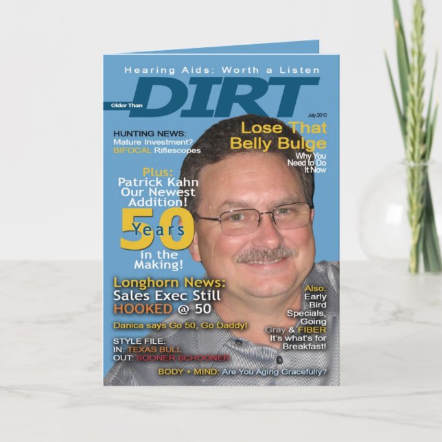 50.ª invitación de cumpleaños (Anverso)