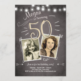 50.ª invitación de cumpleaños a la cosecha 50 cump