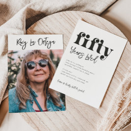 50.ª invitación de cumpleaños | Foto 50 cumpleaños