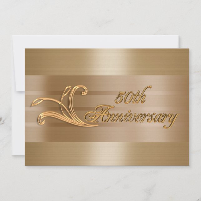 50.ª invitación de oro para el aniversario del bod (Anverso)