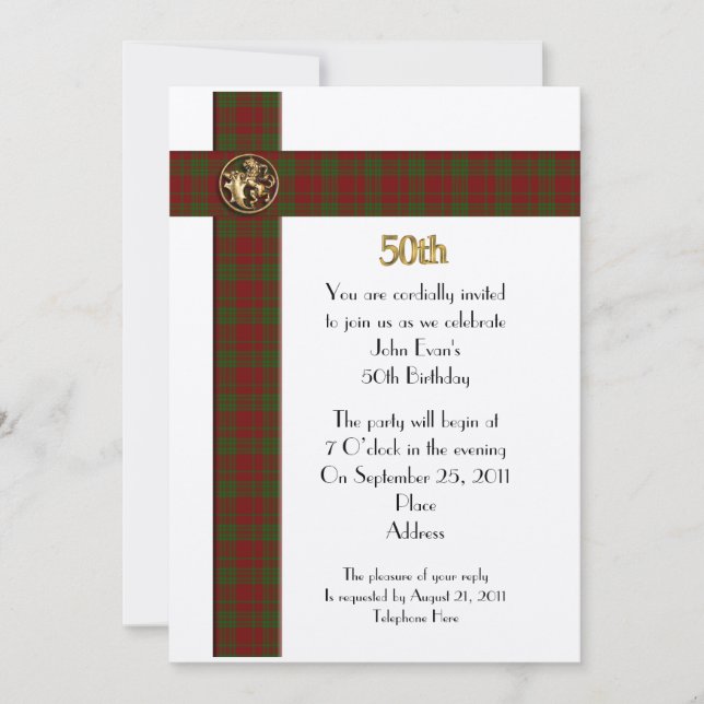 50.ª invitación formal para el hombre (Anverso)