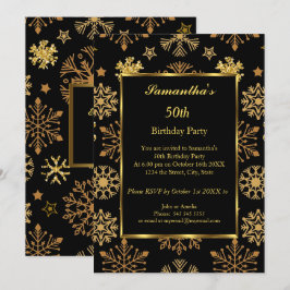 50.ª Invitación Negra de Oro a la fiesta de cumple
