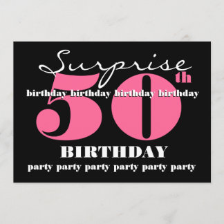 50.ª plantilla de invitación a fiesta de cumpleaño